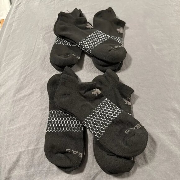 Bombas Other - Bombas Black Socks Size Large Ankle 6 Pairs NEW